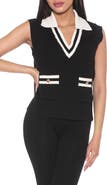 Alexia Admor Michelle Cable Knit Sweater Vest