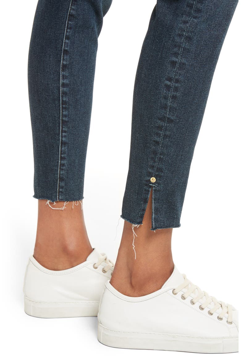 Le High Slit Ankle Skinny Jeans, Alternate, color, PELTON
