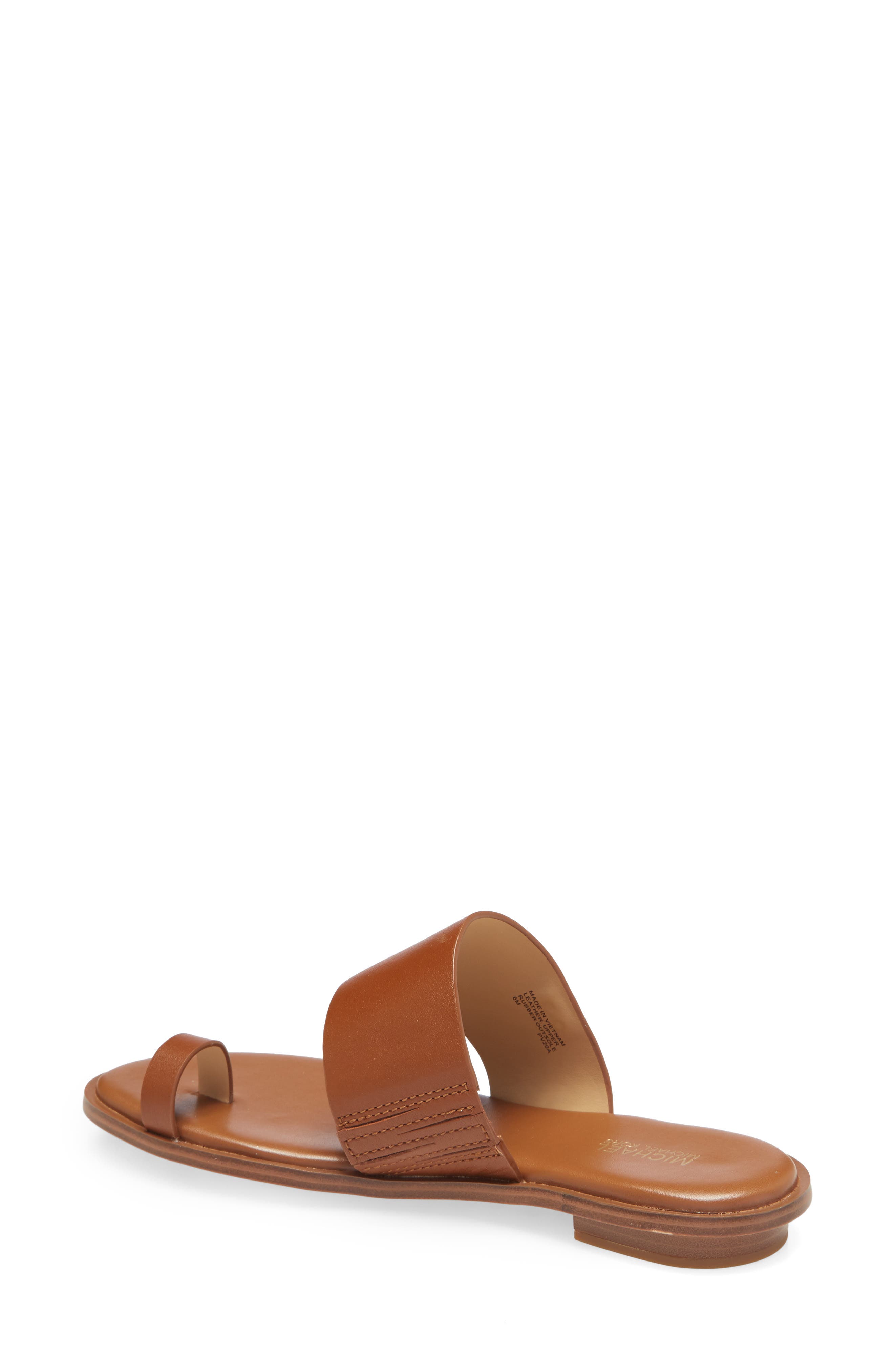 August Slide Sandal, Alternate, color, LUGGAGE
