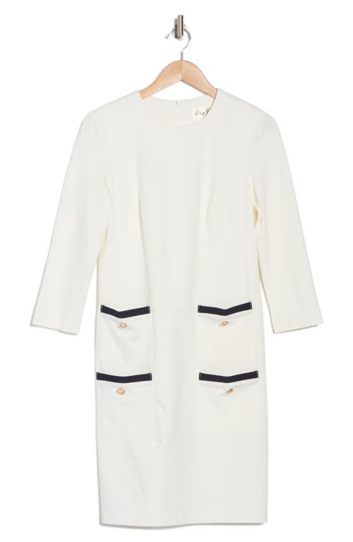 ELIZA J ELIZA J JEWEL NECK SHIFT DRESS