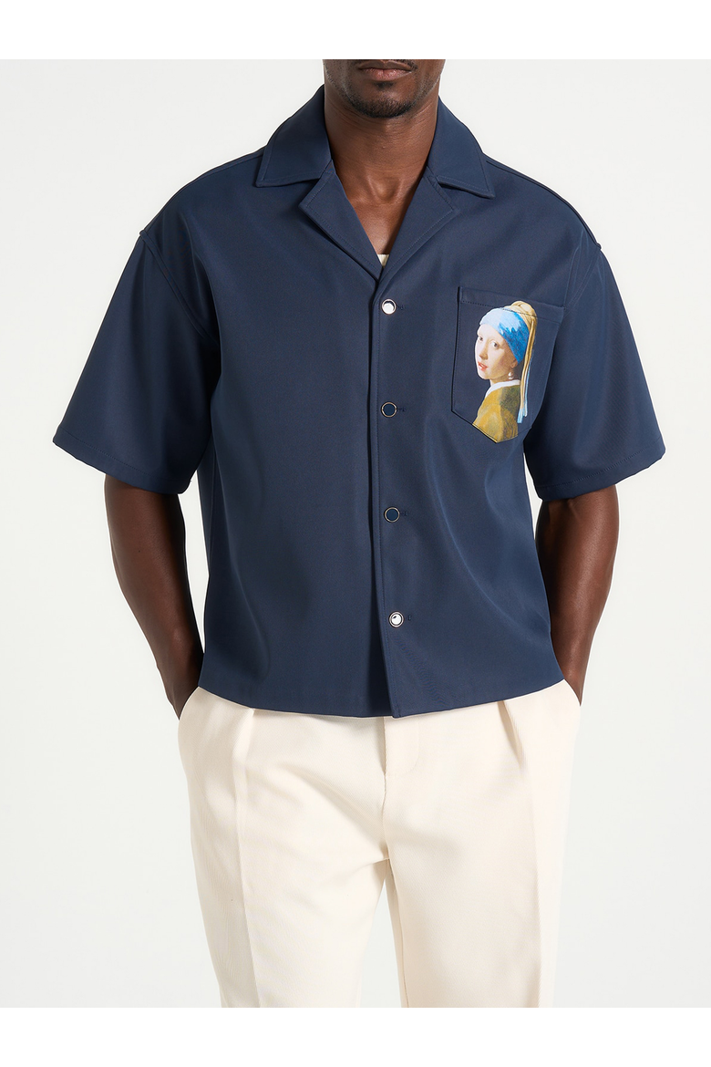 Stephane "A Girl With A Pearl Earring" Shirt, Main, color, Indigo