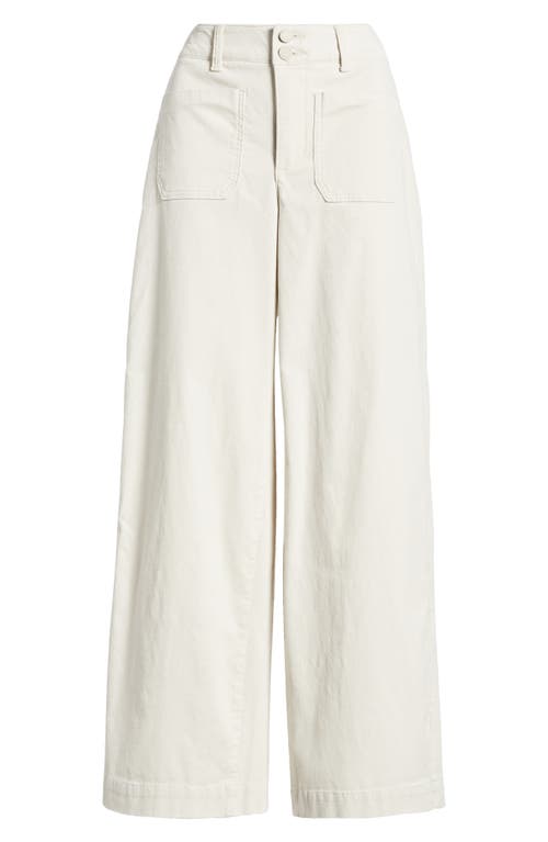 Wit & Wisdom Emma 'ab'solution Patch Pocket High Waist Wide Leg Corduroy Pants