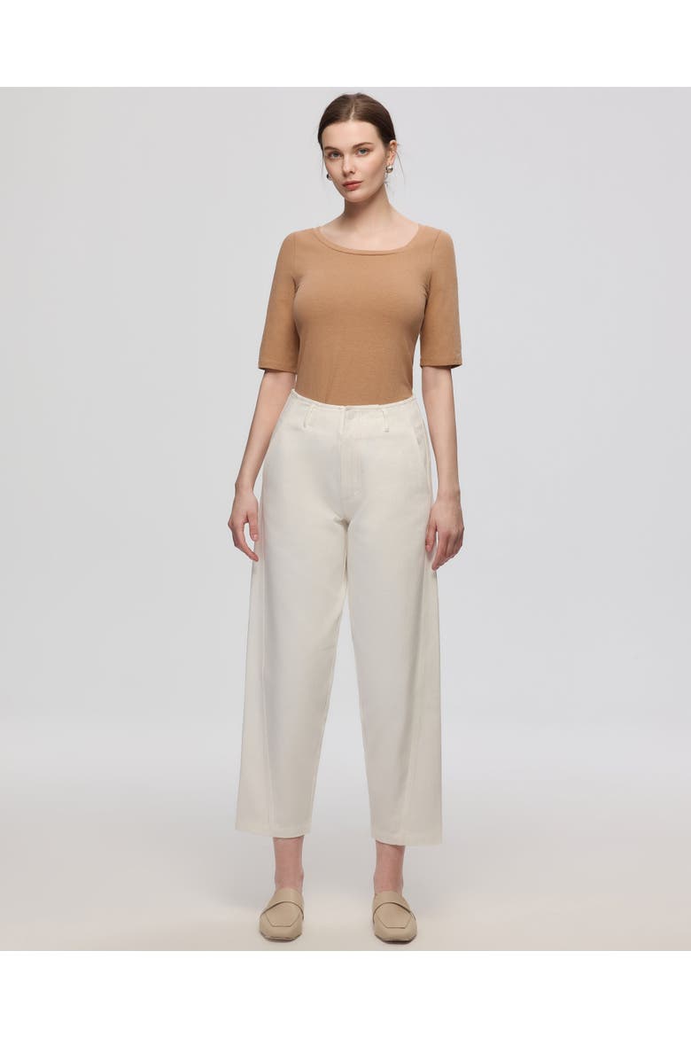 Denim Atelier Barrel Jeans, Alternate, color, White