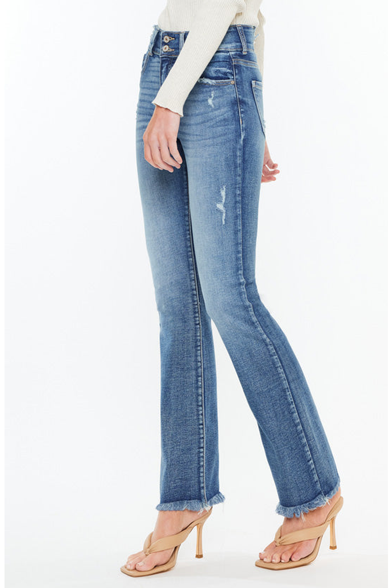Ruby High Rise Bootcut Jeans, Alternate, color, Medium Wash