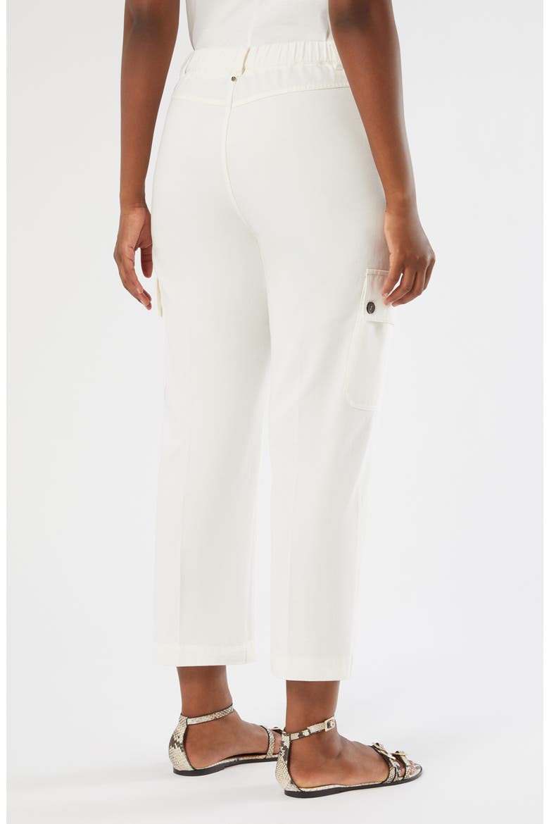Svisiera Cotton Crop Cargo Pants, Alternate, color, IVORY