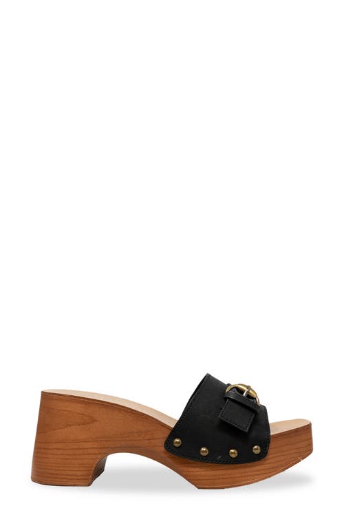 Chase & Chloe Chase And Chloe Soraya Buckle Platform Wedge Slide Sandal