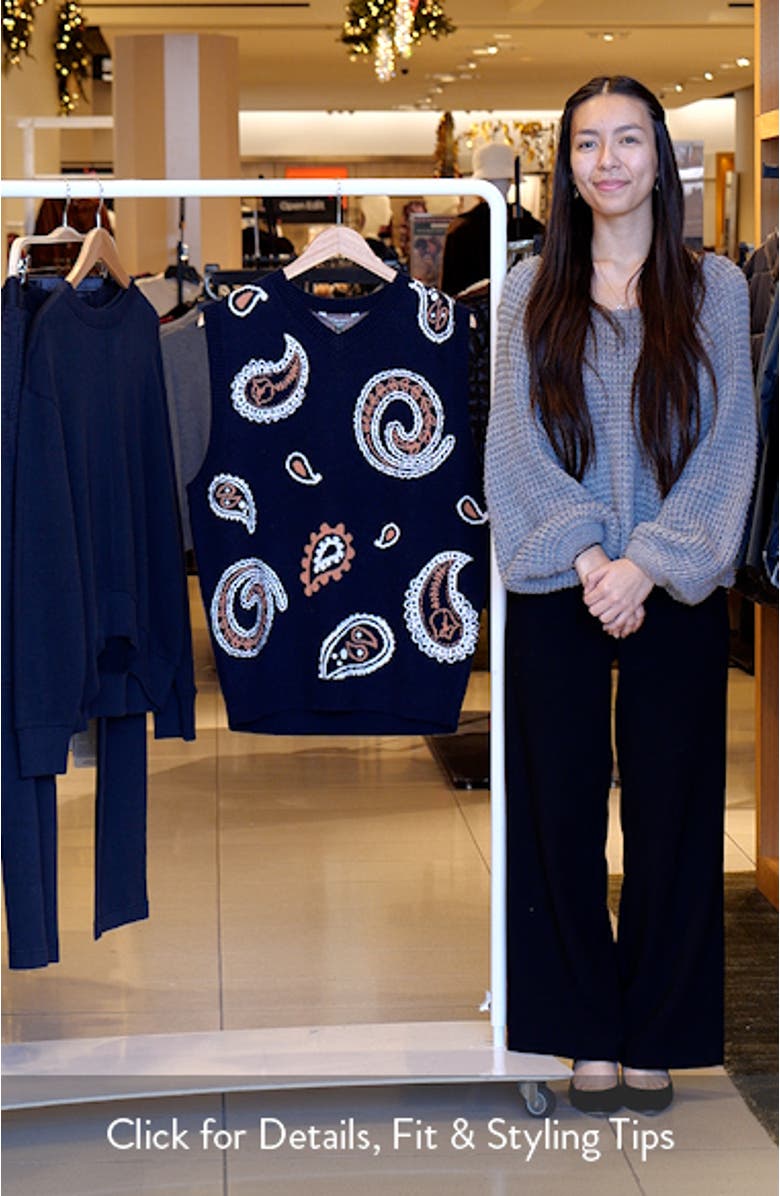 Paisley Sweater Vest, sales video thumbnail