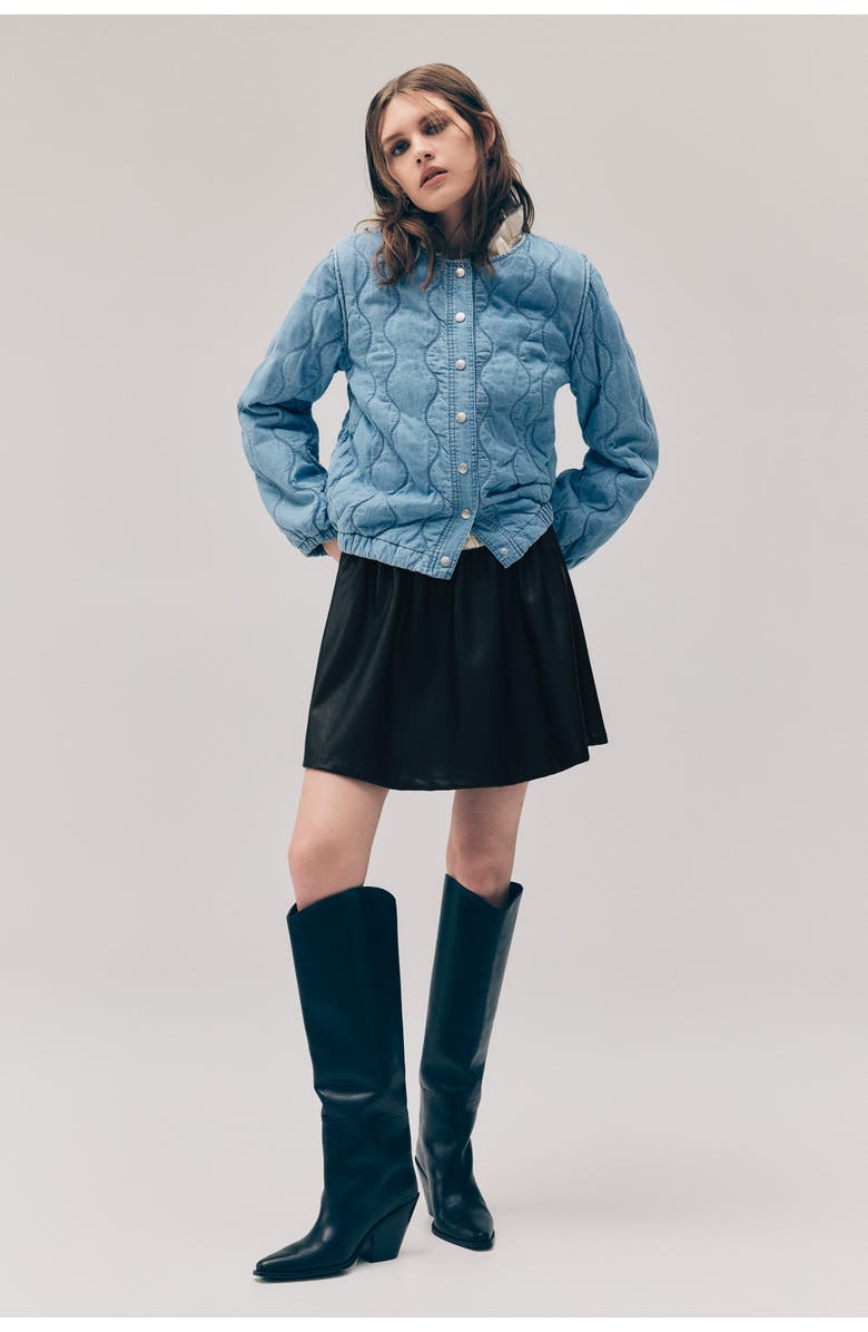 H&M Flared Skirt, Alternate, color, Black