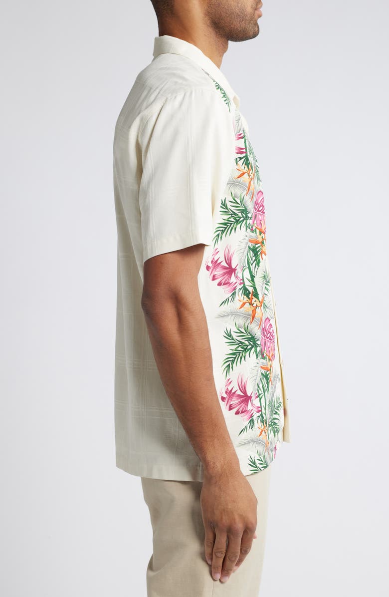 Tommy Bahama Bloom Terrace Short Sleeve Silk Button-Up Shirt, Alternate, color,