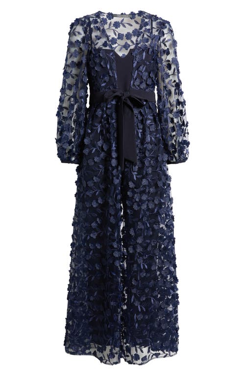 Julia Jordan Floral Overlay Jacket & Belted Jumpsuit