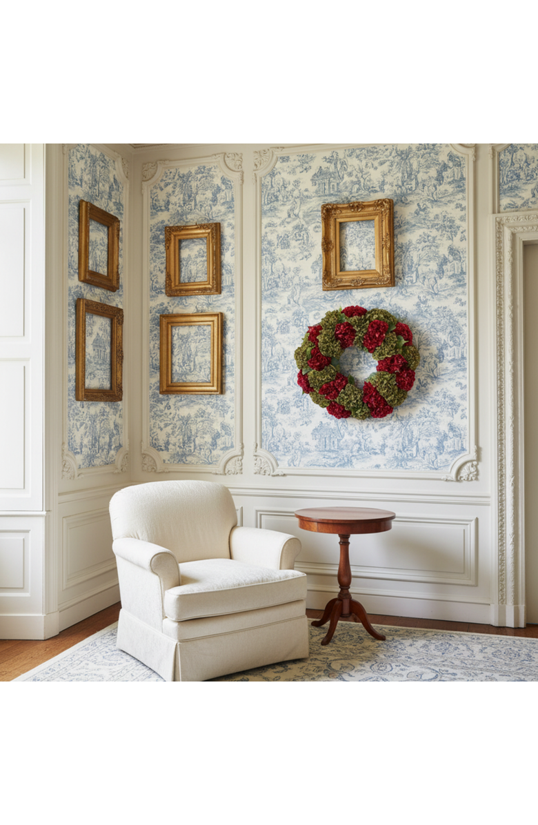 CocoBella Elodie Holiday Wreath, Alternate, color, Red