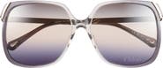 Chloé 60mm Oversize Square Sunglasses