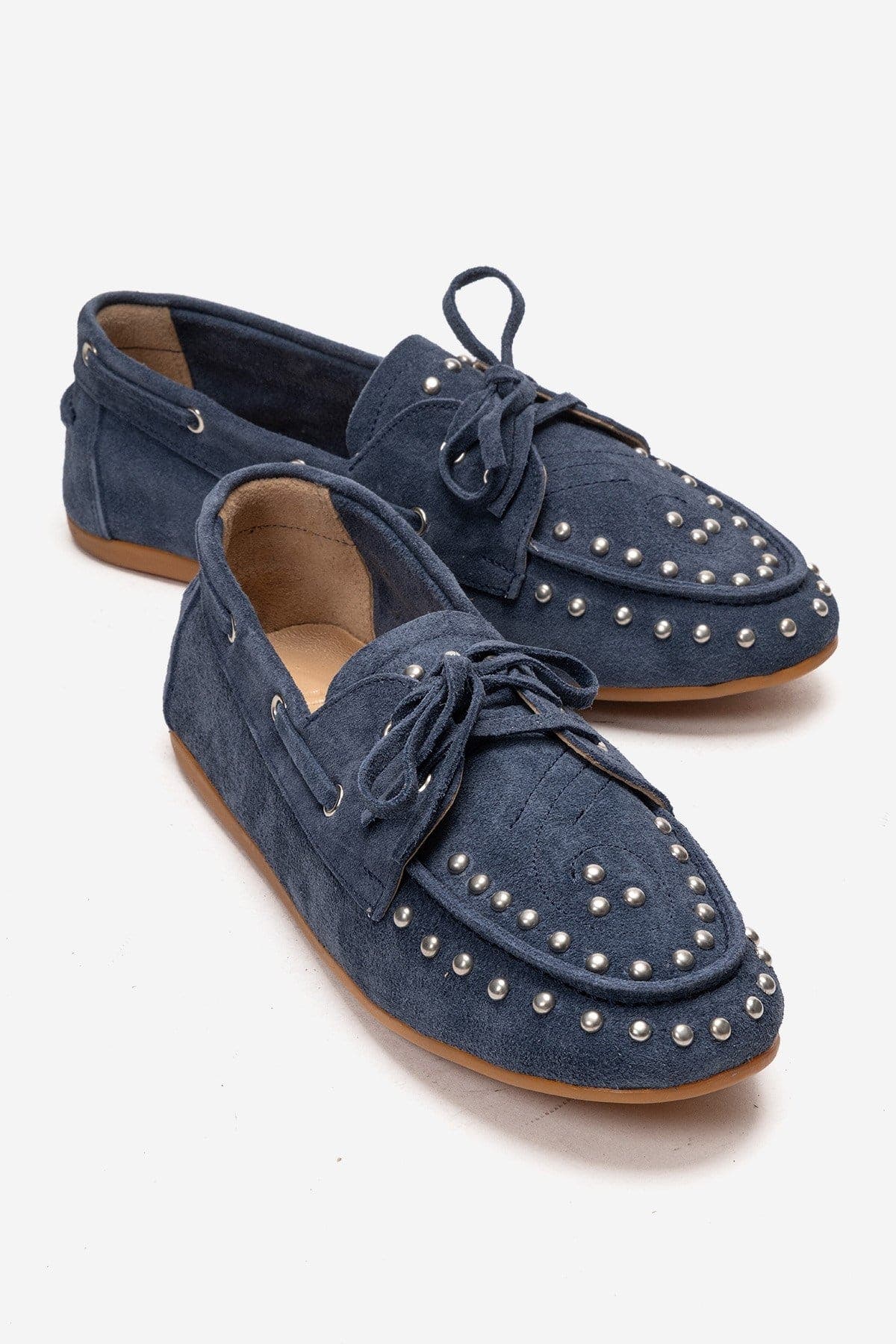 Cuesta Leather Lace Up Loafer, Main, color, Denim Suede