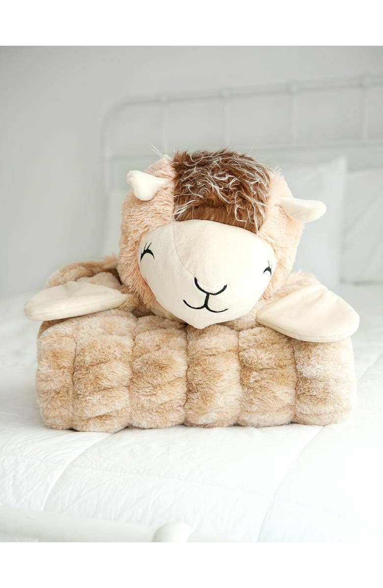 Minky Couture Huggable Llama, Alternate, color, Tan