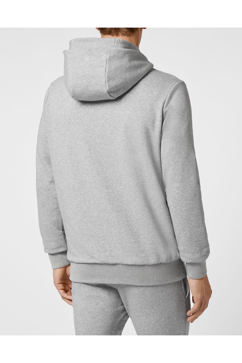 Hoodie Sweatjacket Iconic Plein Men, Alternate, color, grey