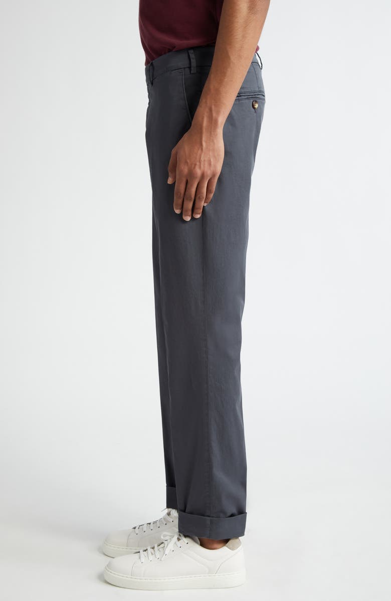 Brunello Cucinelli Italian Fit Garment Dyed Stretch Cotton Pants, Alternate, color, 