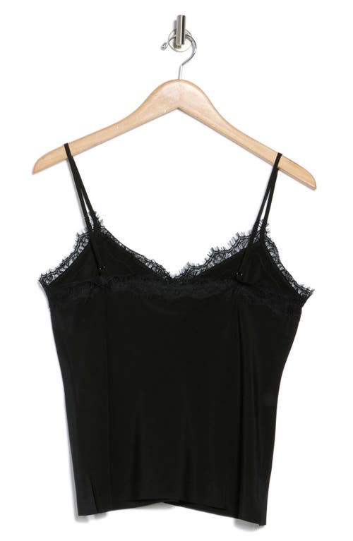 Veronica Beard Ciarlo Eyelash Lace Silk Blend Camisole In Black