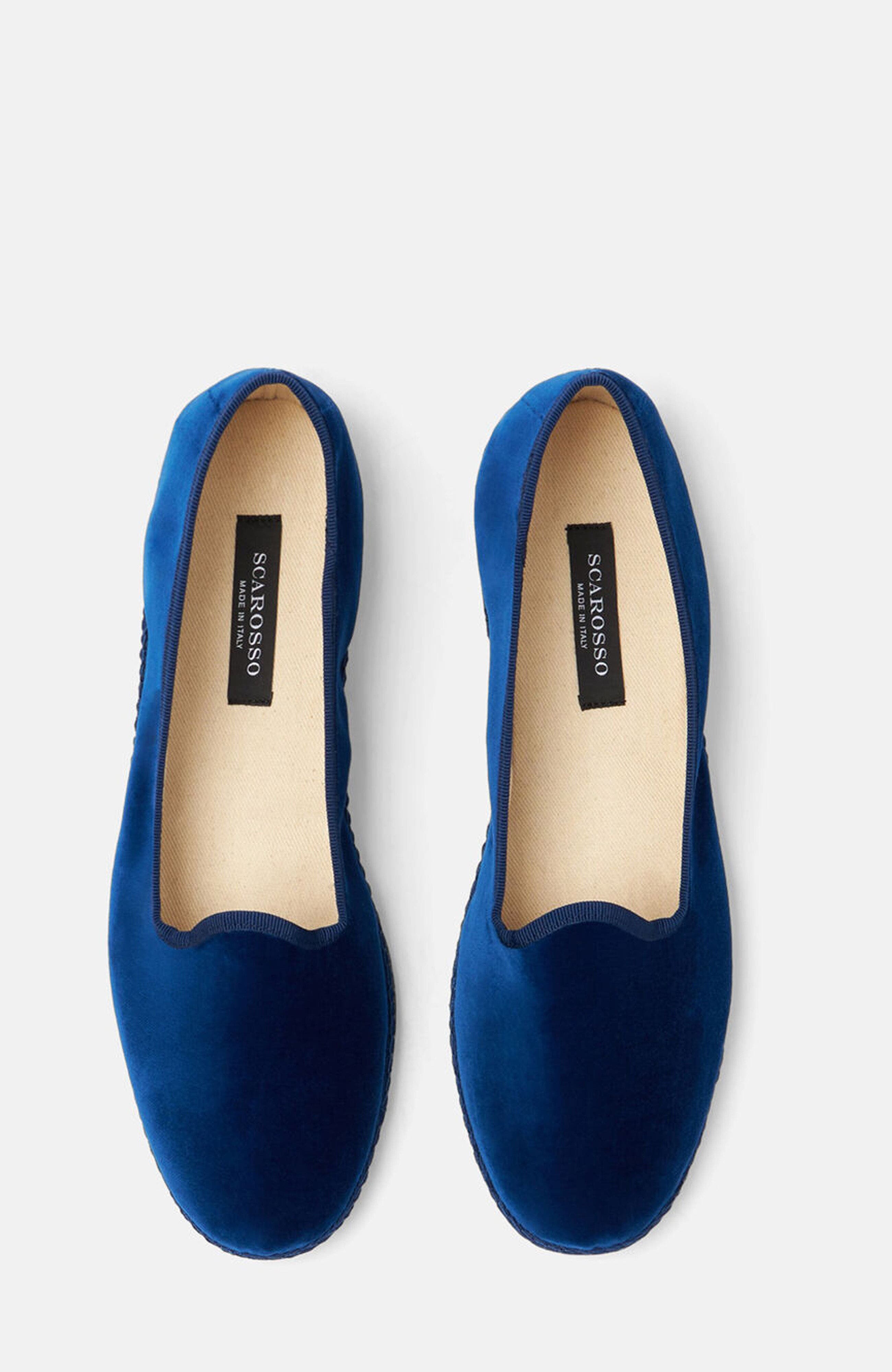 Valentino Slippers, Alternate, color, Blue - velvet