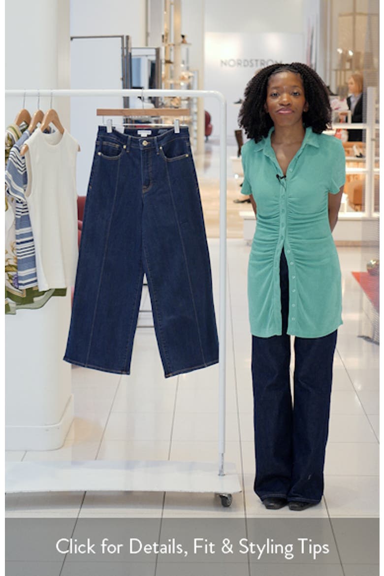 Soft-Tech Good Waist High Waist Crop Palazzo Jeans video