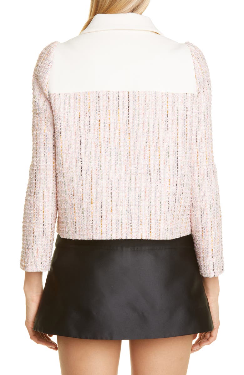 Shushu/Tong Patchwork Tweed Crop Jacket, Alternate, color,