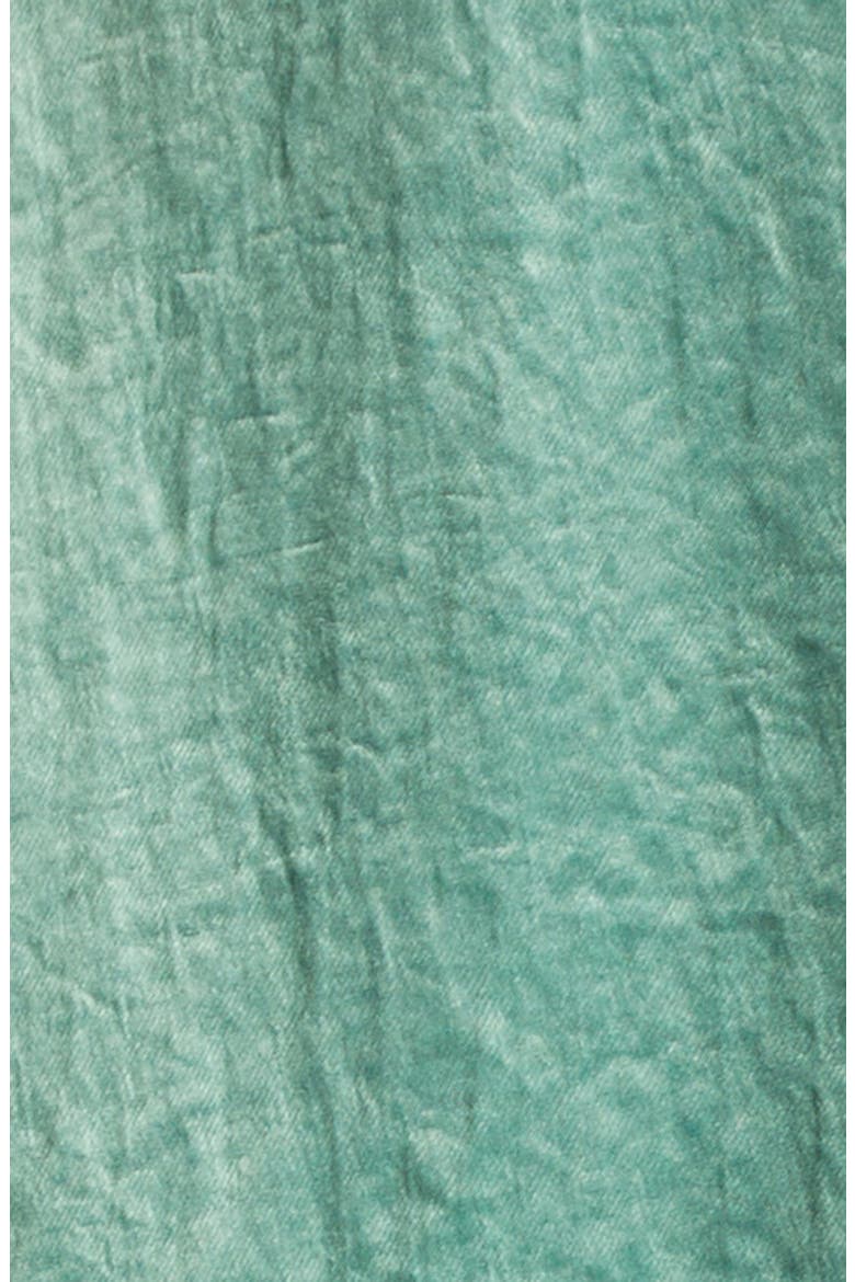 Bunny Collar Button-Up Shirt, Alternate, color, SAGE GREEN