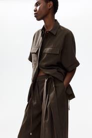 H&M Tie-detail Twill Pants