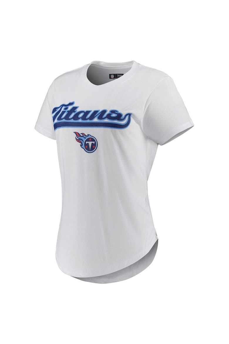 Women's Concepts Sport White/Charcoal Tennessee Titans Sonata T-Shirt & Leggings Sleep Set, Alternate, color, White