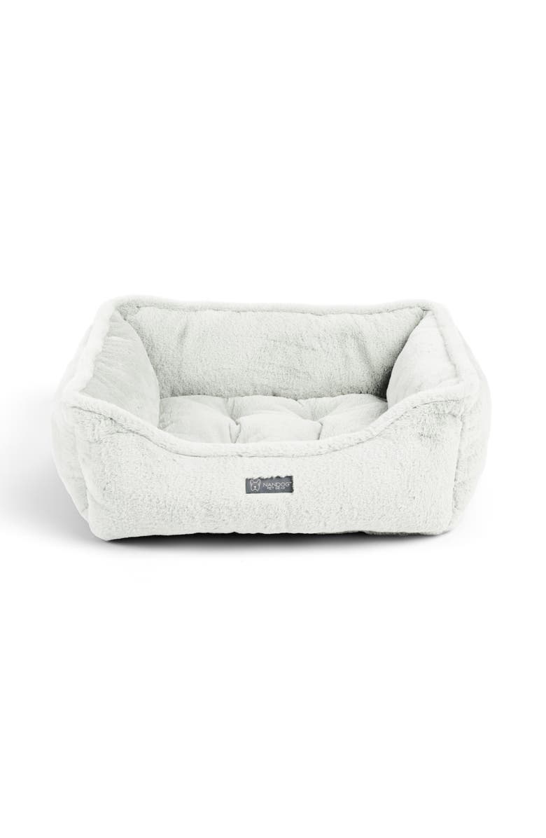 Nandog Pet Gear Super Cloud Dog  Bed- Reversible Cat & Dog Bed, Main, color, Pearl White