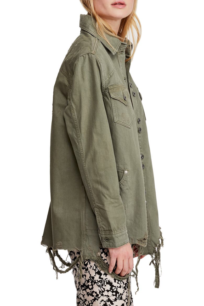 Moonchild Shirt Jacket, Alternate, color, OLIVE