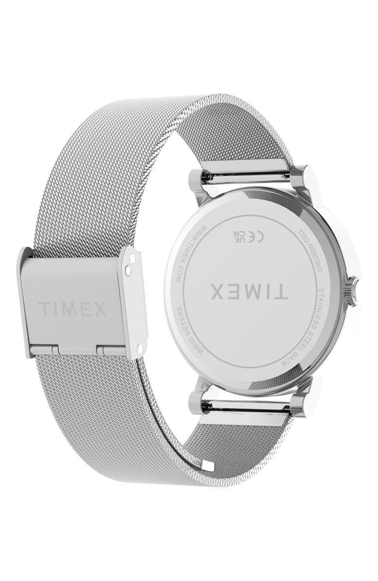 Timex<sup>®</sup> OG 38mm Stainless Steel Bracelet Watch, Alternate, color, Blue/ Silver-Tone
