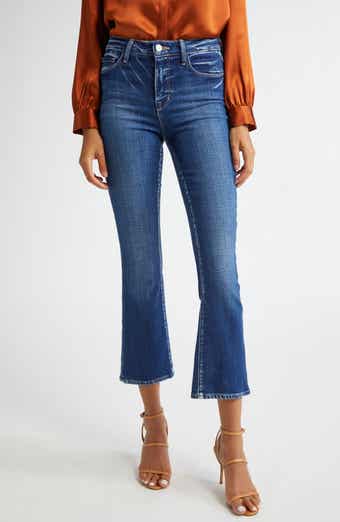 L'AGENCE Tati High Waist Crop Micro Bootcut Jeans