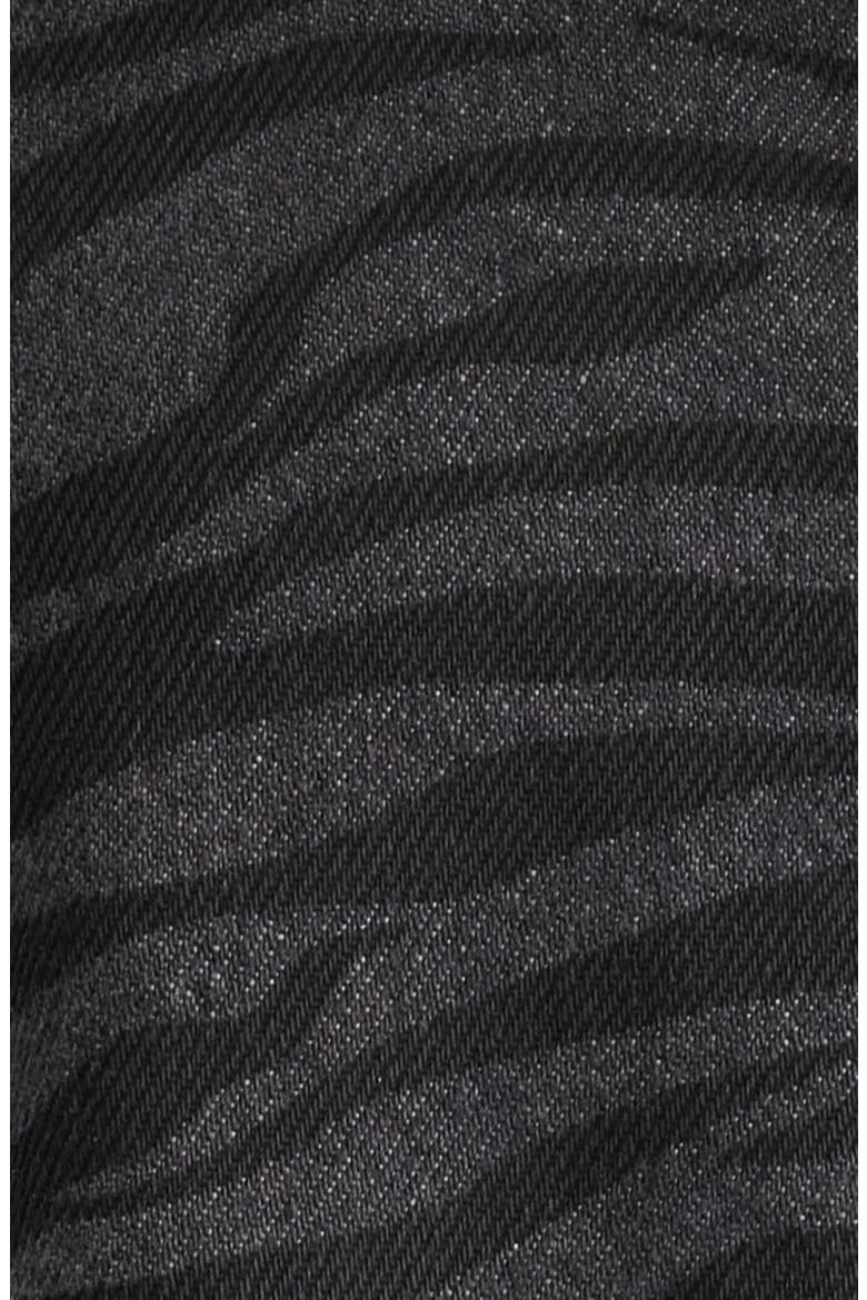 Ainhoanon Zebra Print Denim Shacket, Alternate, color, ZEBRA BLACK WASH