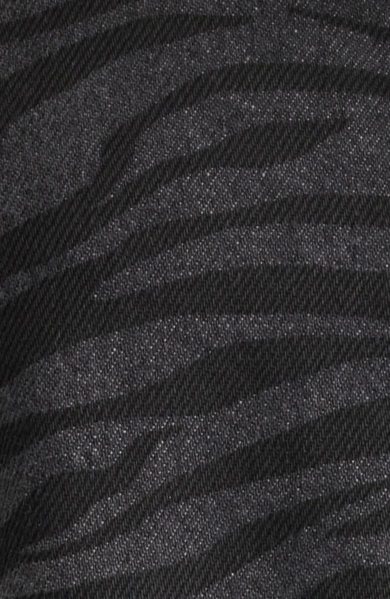 PTCL Ainhoanon Zebra Print Denim Shacket, Alternate, color, Zebra Black Wash