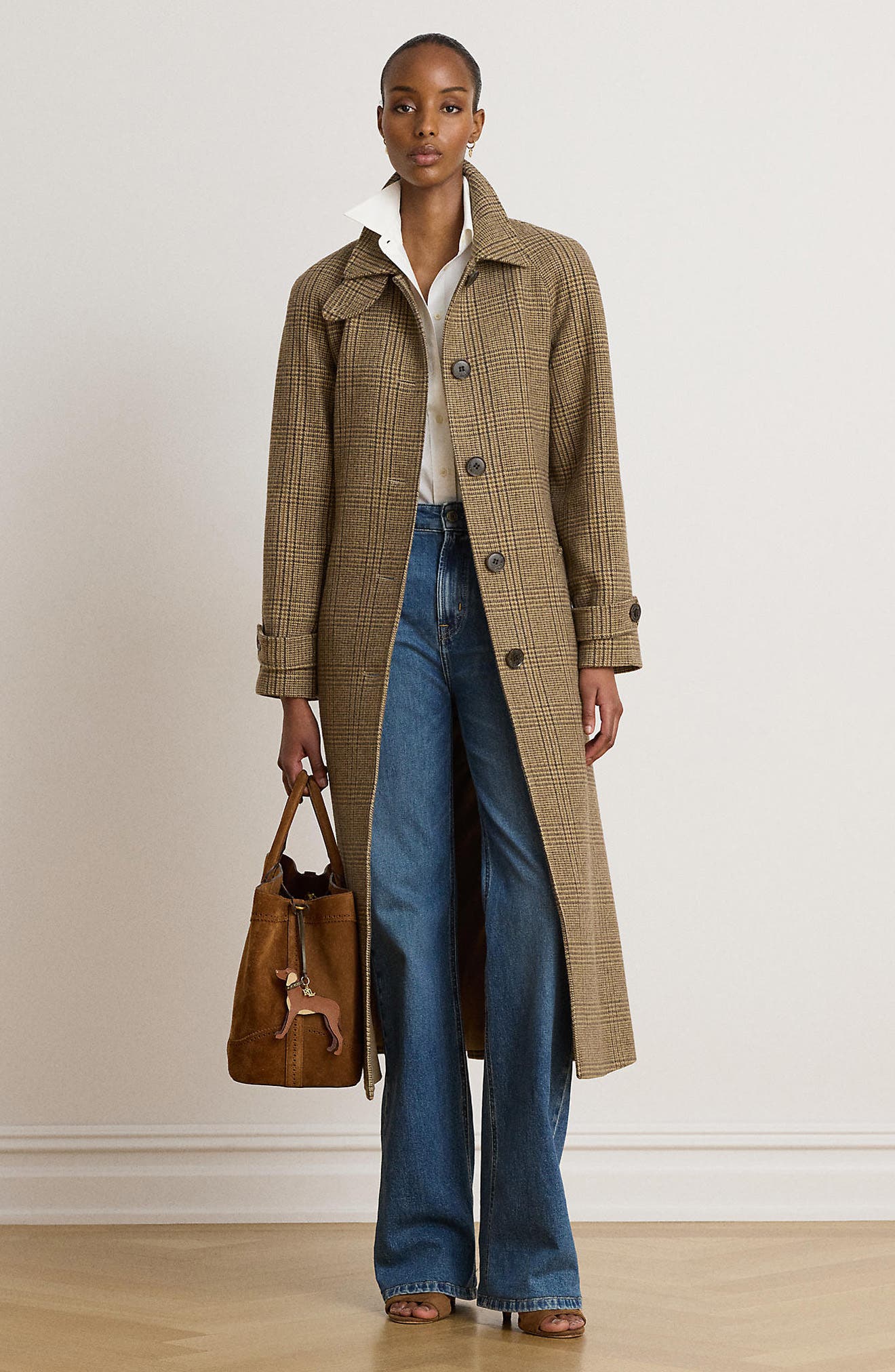 Lauren Ralph Lauren Wool Blend Trench Coat (Women) | Nordstrom