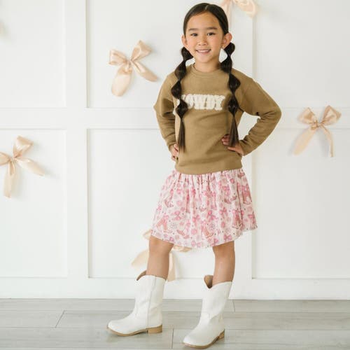 Sweet Wink Howdy Patch Sweatshirt In Brown