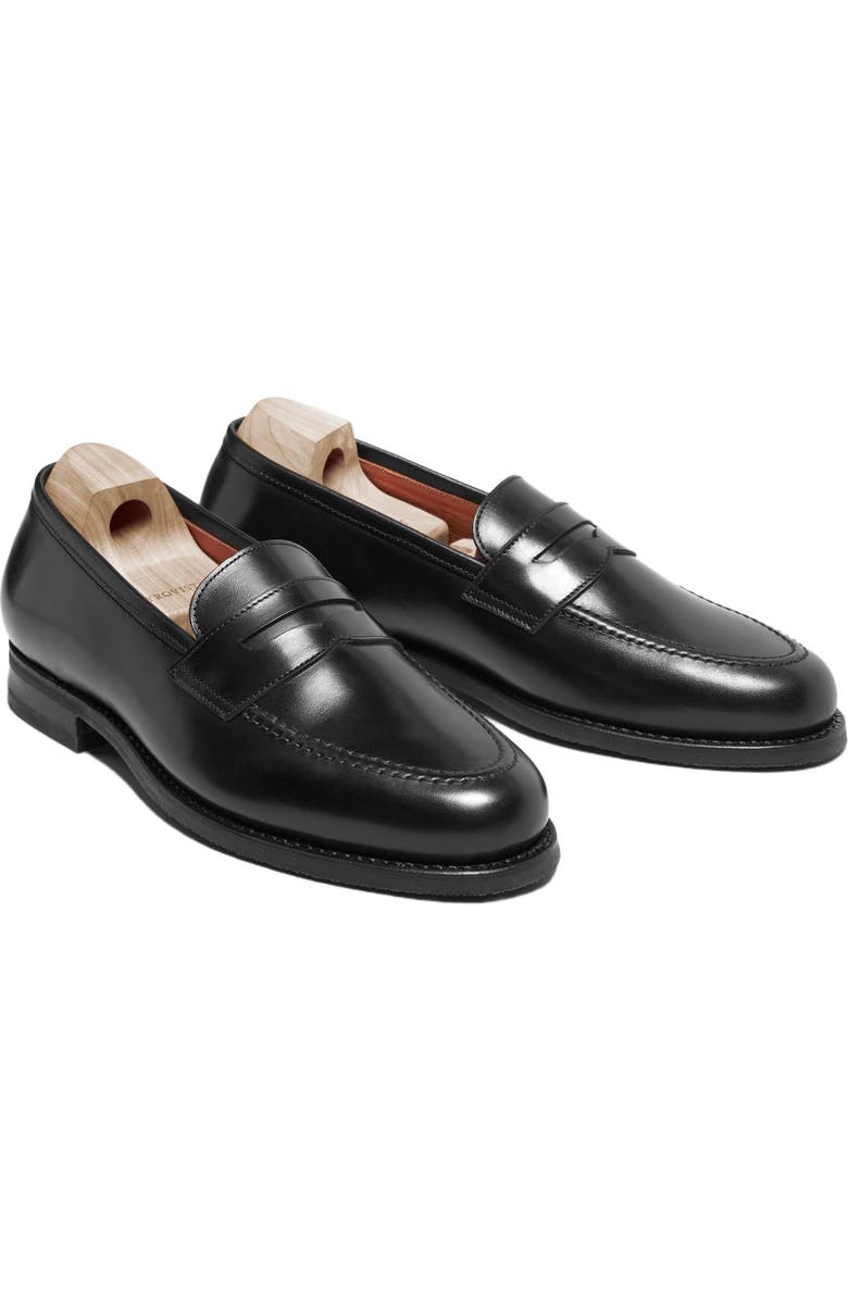Myrqvist Stenhammar II Penny Loafers, Alternate, color, Black Leather