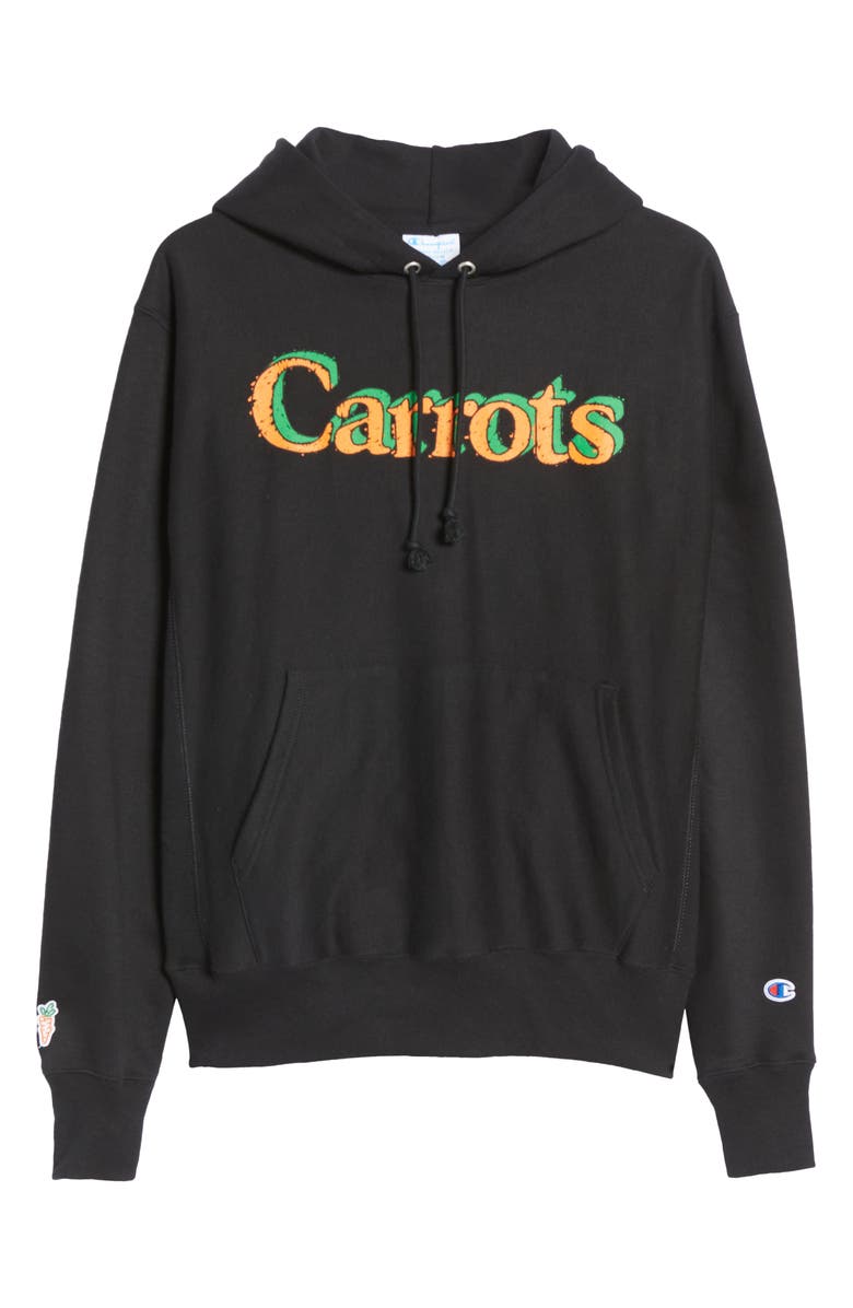 CARROTS BY ANWAR CARROTS Wordmark Scribble Logo Cotton Graphic Hoodie, Alternate, color,