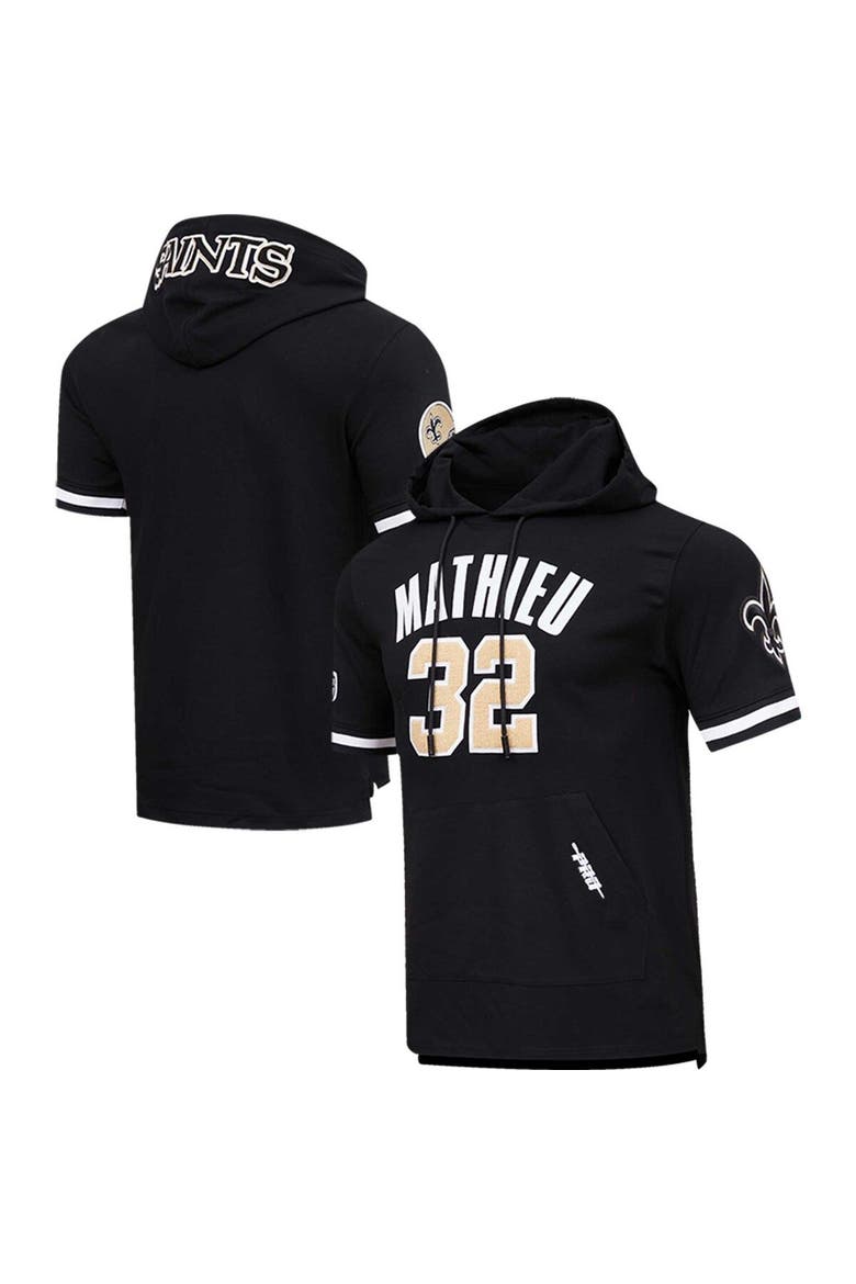 Men's Pro Standard Tyrann Mathieu Black New Orleans Saints Player Name & Number Hoodie T-Shirt, Main, color, Black