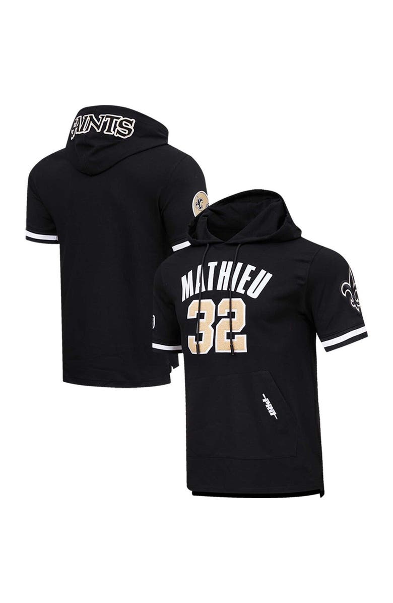 PRO STANDARD Men's Pro Standard Tyrann Mathieu Black New Orleans Saints Player Name & Number Hoodie T-Shirt, Main, color, Black
