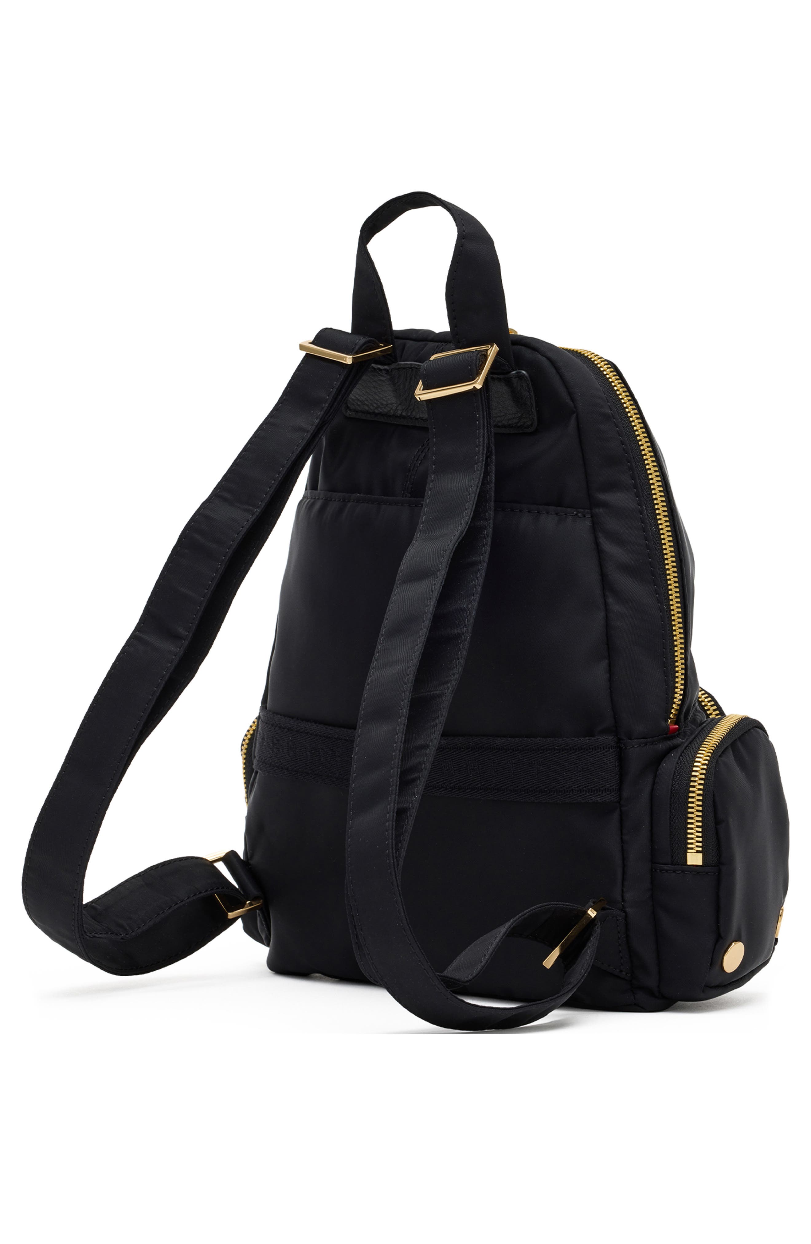Hunter Medium Nylon Cargo Backpack, Alternate, color, BLACK NYLON CARGO/ GOLD