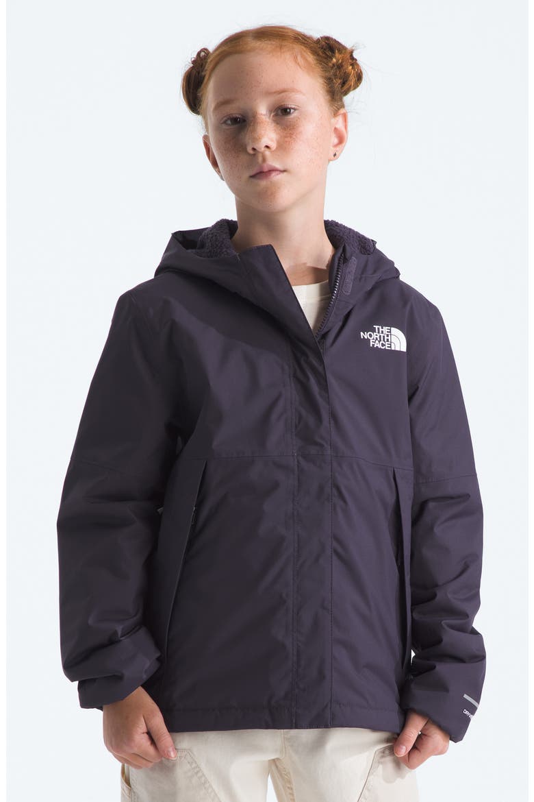 Kids' Antora Hooded Waterproof Rain Jacket, Main, color, ENDLESS DUSK