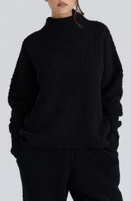 HOUSE OF CB Brooklyn Bouclé Funnel Neck Sweater