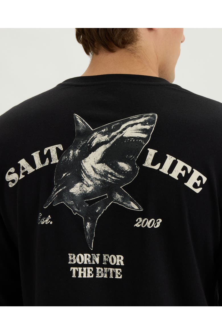 Reel Danger Long Sleeve Tee, Alternate, color, BLACK