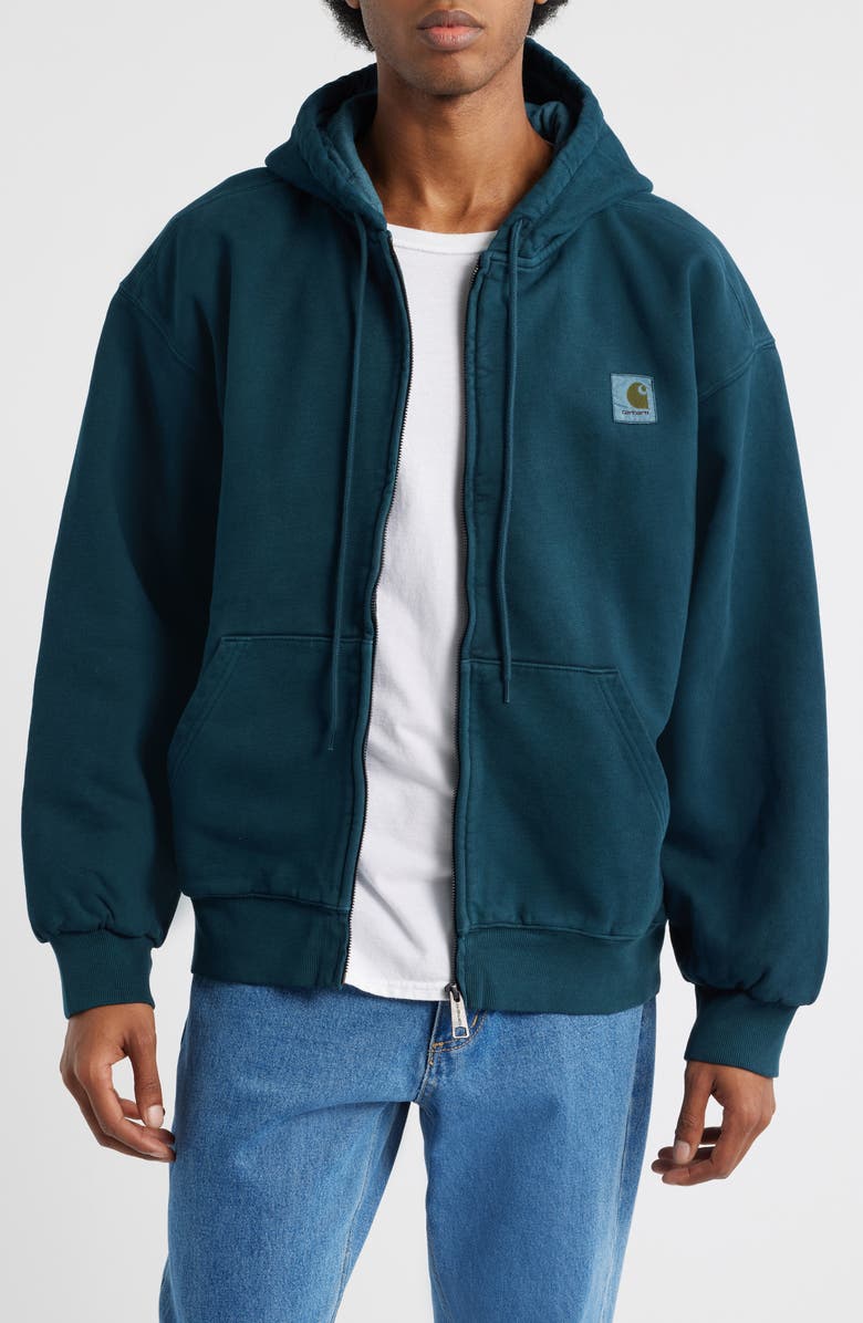 Carhartt Work In Progress Hooded Vista Jacket, Main, color, Deep Lagoon Garment Dyed