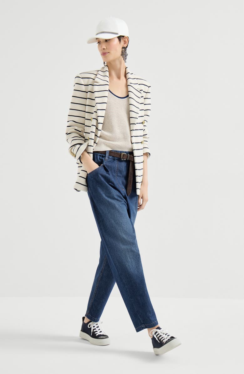 Brunello Cucinelli Five-pocket trousers, Alternate, color, Dark Denim