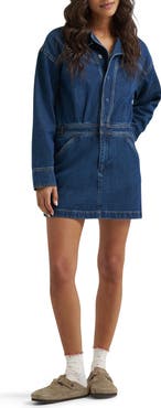 Wrangler Moto Long Sleeve Minidress