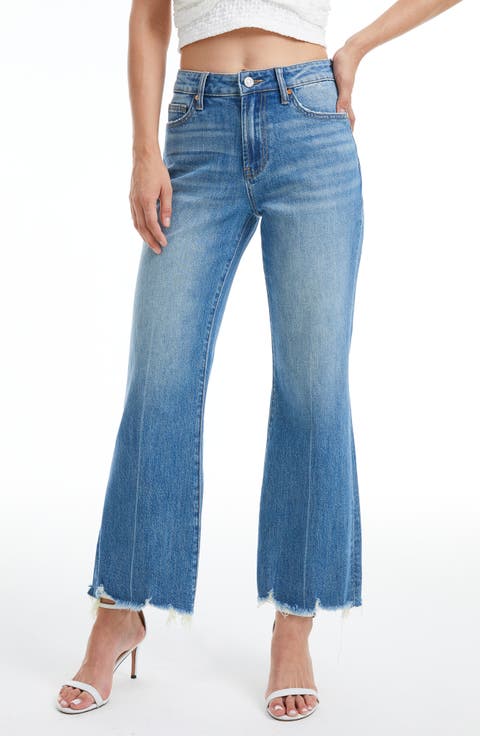 Mid Rise Wide Leg Jeans