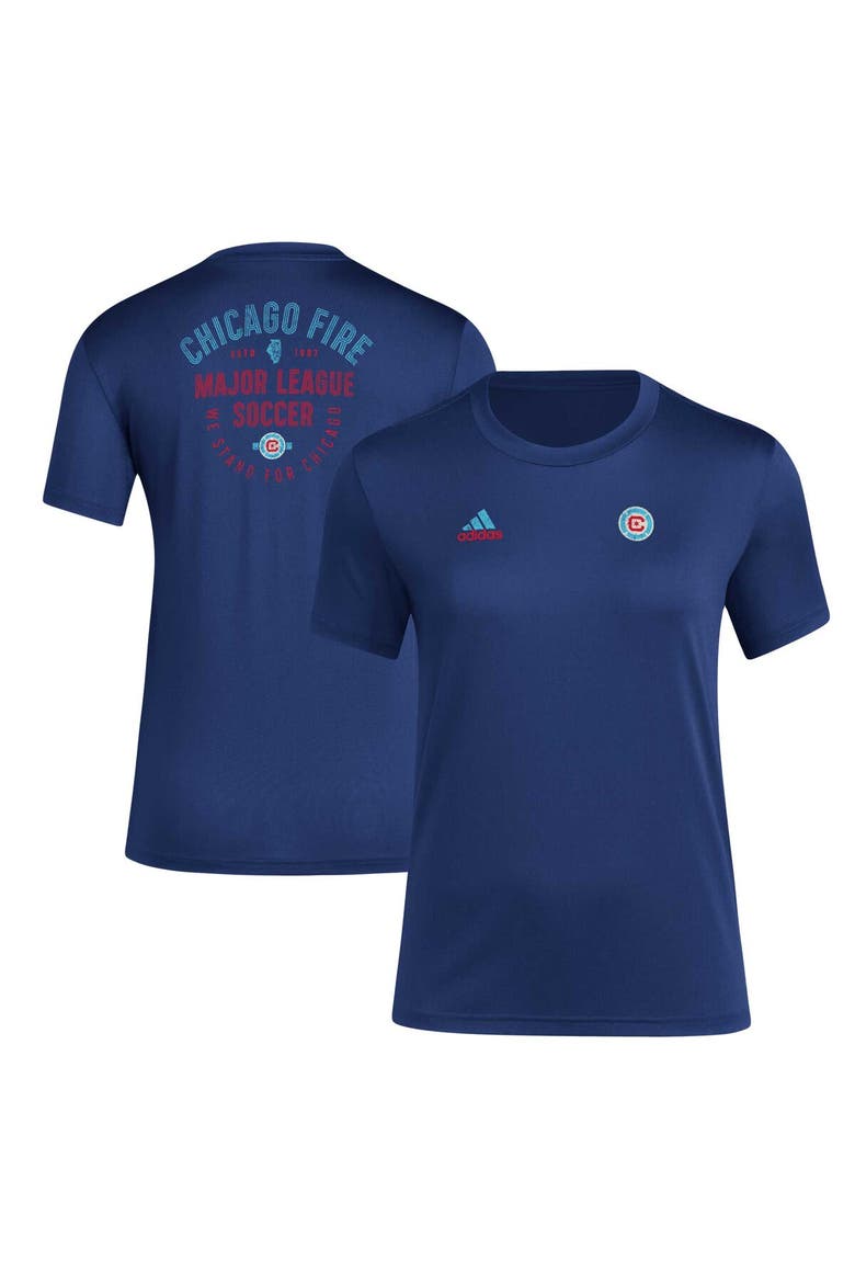 Women's adidas Navy Chicago Fire Local Stoic AEROREADY T-Shirt, Main, color, Navy