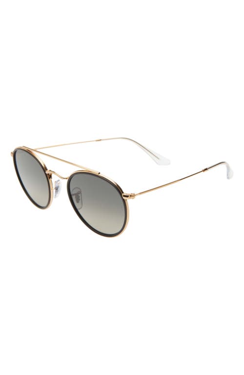 Ray Ban Ray-ban 51mm Aviator Gradient Lens Sunglasses In Black