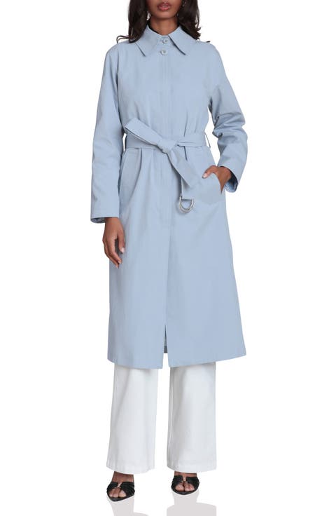 Relaxed Cotton Blend Trench Coat